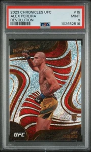 2023 Panini Chronicles UFC Alex Pereira Revolution Rookie PSA 9 Pop 4 - 0 Higher - Picture 1 of 3