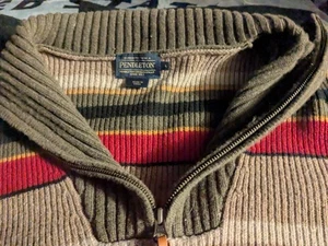 PENDLETON 1/2 1/4 ZIP SWEATER SIZE LARGE WORN MAYBE 2 TIMES $70 - Picture 1 of 4
