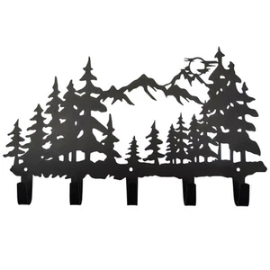 VIVICOMFY Ganchos para Abrigo de Árbol de Metal Arte de Pared Decoración-Perchas para Árboles y Porta Llaves-Cl... - Imagen 1 de 9