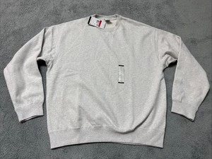 Nike Sweater Solo Swoosh Heavyweight Fleece Crewneck Men Large DX1361-051 New - Picture 1 of 15