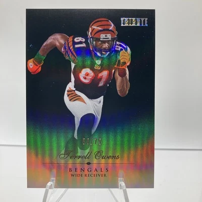 2010 Topps Tribute 55/75 Black Refractor Terrell Owens Bengals Imperfections  - Image 1 of 4