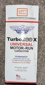 Condensador de funcionamiento motor de repuesto universal MARS Turbo 200X, 370/440 VAC - Imagen 1 de 6
