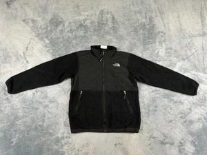 THE NORTH FACE DENALI BOYS JACKET LARGE BLACK POLARTEC FLEECE FULL ZIP - Picture 1 of 14