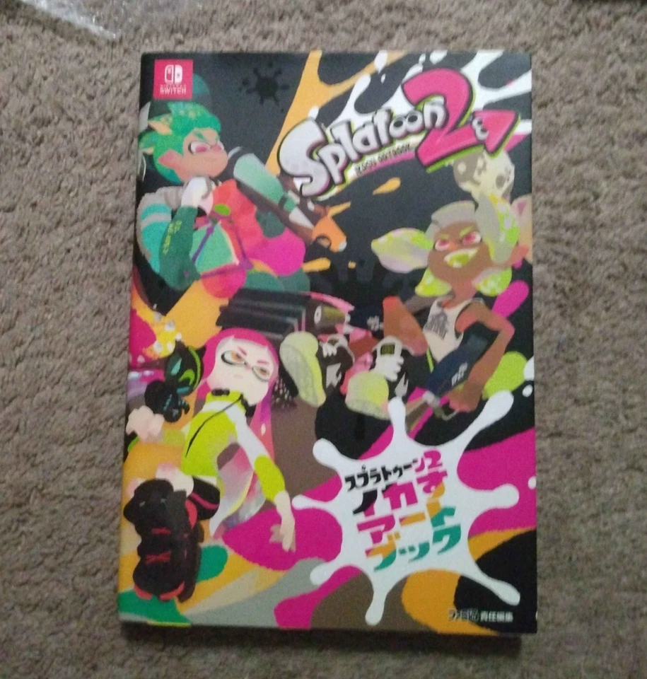 Splatoon 2 Ikasu Art Book 2017 Japanese Art of Splatoon 2 Paper back USA seller - Image 1 of 4