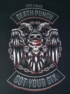 Five Finger Death Punch Got Your Six Black Shirt Metal Tee 2XL - Picture 1 of 3