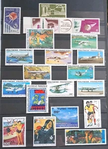 Französisch-Polynesien Schönes Lot von 20 Briefmarken PA / Neu**/ Von 1965/85 (Küste 260 €) - Bild 1 von 1