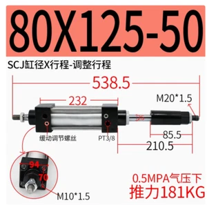 1 Stück NEU passend für SCJ80X125-50S Zylinder - Bild 1 von 1