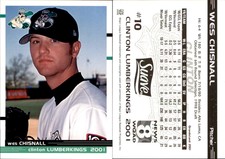 Wes Chisnall 2001 Grandstand Clinton LumberKings #NNO Card *AutographDen*
