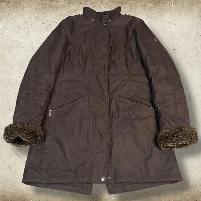 Women's Wellensteyn Darling Jacket Size Large Brown M Full Zip Fur Cuff Brown - Image 1 of 4