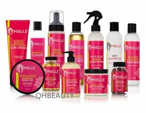 MIELLE ORGANIC HAIR PRODUCTS ( GEL MOUSSE, SHAMPOO CONDITIONER, OIL, MILK WASH ) - Picture 1 of 10