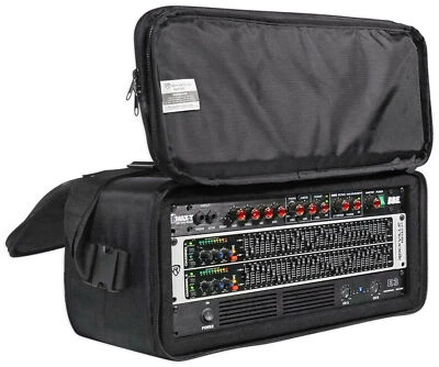 Rockville RRB40 4U Rack Bag Double-Sided Case with 12" Depth + Shoulder Strap - Image 1 of 4