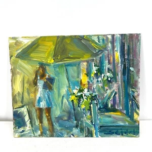 Original Artwork Study 8”x10” Oil On Canvas Panel Hostess Tadeusz Seidel - Picture 1 of 2