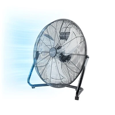 Comfort Zone Cradle Floor Fan, 20 inches, 3 Speeds, All Metal, 180 Degree Tilt - Image 1 of 4
