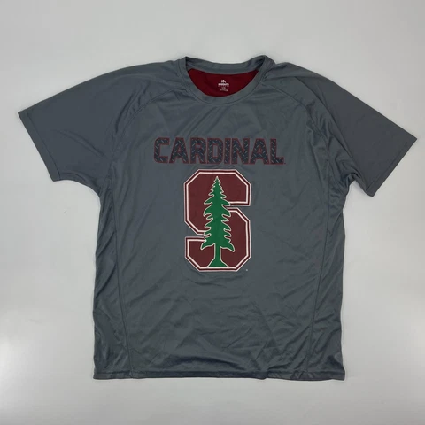 Stanford Cardinals Shirt Men XL Gray Red College Football Cover