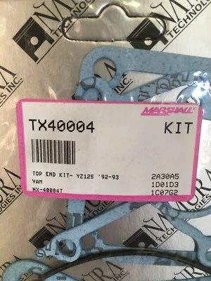 NAMURA TOP END GASKET KIT NX-40004T FOR YAMAHA YZ125 92-93 MOTORCYCLE - Image 1 of 3
