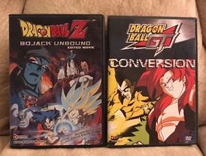 Dragon Ball Z Conversion & Dragon Ball GT Bo Jack Unbound DVD's 2004 Anime HTF - Imagen 1 de 6