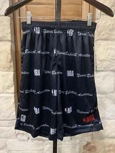Pantalones cortos de baloncesto para hombre de la NBA National Basketball Association blancos y negros SM nuevos con etiquetas - Imagen 1 de 8