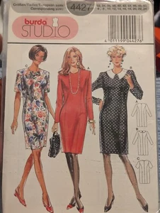 Vintage BURDA STUDIO 4427 Dress Size 6-24 Sewing Pattern - Picture 1 of 2