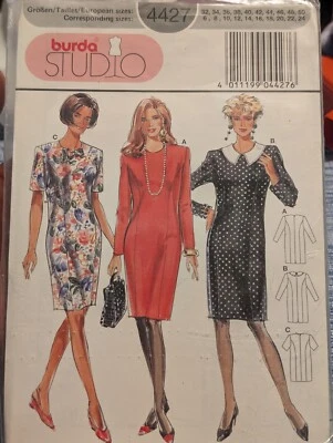Vintage BURDA STUDIO 4427 Dress Size 6-24 Sewing Pattern - Image 1 of 2