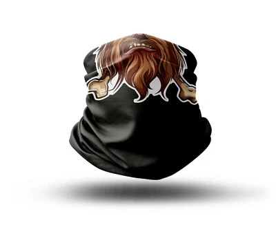 Washable Fabric Face Cover Neck Gaiter With Unique Chewbacca Design EU Made - Image 1 of 4