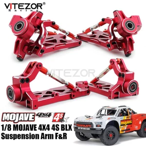 For Arrma 1/8 MOJAVE 4X4 4S BLX Suspension Arms C-Hubs Steering Set w/ Bearings - Picture 1 of 22