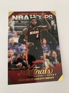 Lebron James 2014-15 Panini NBA Hoops “Road to the Finals” Card #18  #633/2014
