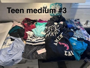 Lote de ropa mixta niña adolescente talla mediana nueva y ligeramente usada 21 piezas grandes nombres - Imagen 1 de 7