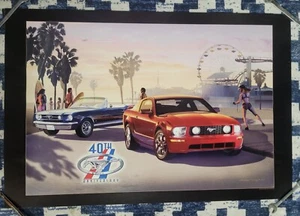Ford Mustang 40th Anniversary Poster 1964 - 2004 - Picture 1 of 1