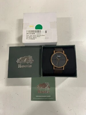 Reloj informal Roots para hombre 'Core' de cuarzo de acero inoxidable y cuero, 1R-LF133BA2C Foto 1 de 2