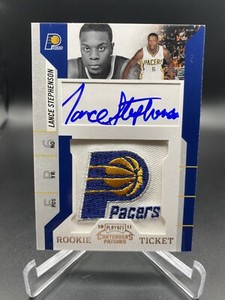 2010-11 Playoff Contenders Patches Ticket Lance Stephenson #132 Rookie Auto RPA 