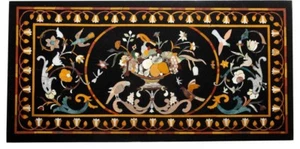48" x 24" Marble Table Top Pietra Dura Handmade Inlay Work Home room Furniture - Picture 1 of 1