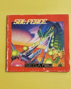 Sol-Feace Sega CD Instruction Manual ONLY - Picture 1 of 2