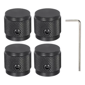 4PCS Pomelli Potenziometro Alluminio Manopola Controllo 17mm per Amplificatore Chitarra Nero - Foto 1 di 7