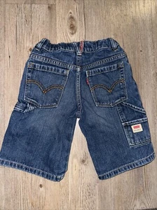 Levi’s Shorts Cargo Carpenter Boys Size 6 Regular Adjustable Waist Vintage Y2k - Picture 1 of 7