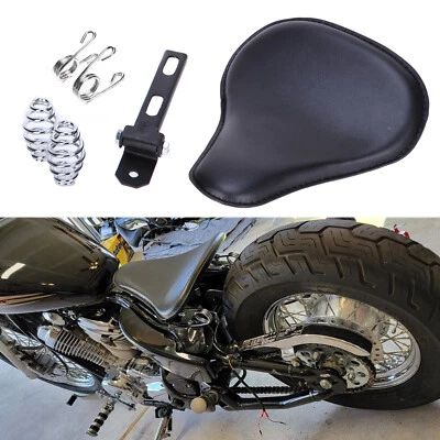 Asiento individual bobber de resorte de 3" para motocicleta Honda Shadow Spirit ACE VT 1100 750 Foto 1 de 4