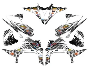 2014-2020 (YFZ 450R) yfz 450 MERICA Grey Senge Graphics Kit Compatible - Picture 1 of 7