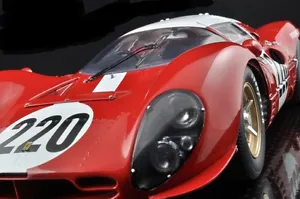 Ferrari Race Car1:18Racing12Racer24LeMans Custom Metal Body Model Carousel Red - Picture 1 of 15