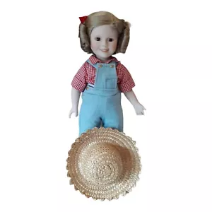 SHIRLEY TEMPLE DANBURY MINT REBECCA OF SUNNYBROOK FARM PORCELAIN DOLL BOX - Picture 1 of 12