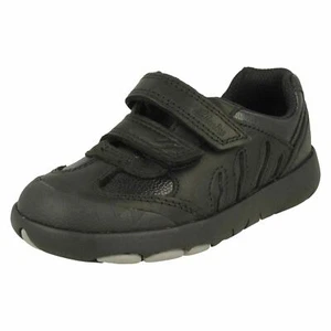 Angebot Jungen Clarks Rex Stride K Zerissen Klebeband Verschluss Schuhe - Picture 1 of 8