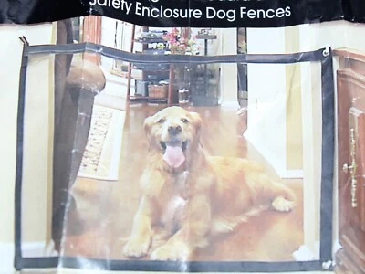 Mascotas Perro Gato Bebé Puerta de Seguridad Malla Valla Mágica Portátil Red de Protección Foto 1 de 4