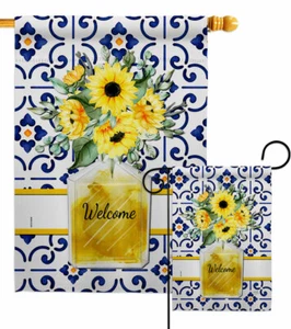 Sunflower Bouquet Garden Flag Floral Spring Decorative Gift Yard House Banner - Picture 1 of 17