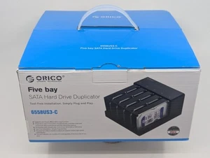ORICO 5-Bay SATA to USB 3.0 Hard Drive Docking Station Offline Cloning 6558US3-C - Picture 1 of 5