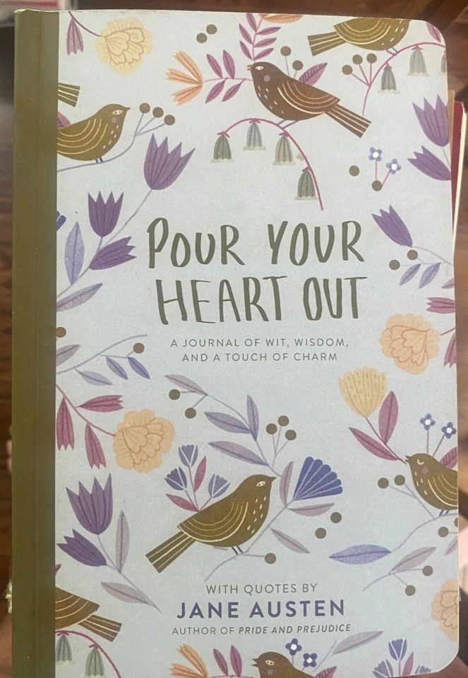 Pour Your Heart Out Guided Journal Jane Austen Clare Owen Prompt Fill in Book - Image 1 of 1