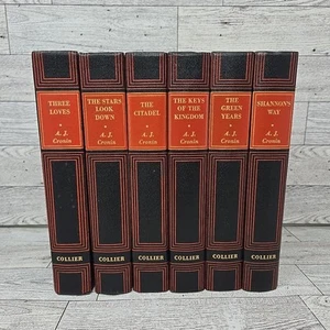 A.J. Cronin Classics Antiquarian Hardcover Books Set of 5 Decor Vintage 1940s - Picture 1 of 17
