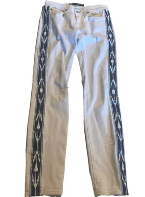 Ralph Lauren Black Label Side Southwern Stripes Denim Jeans Trousers - Image 1 of 4