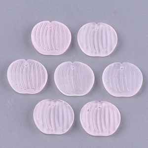 18.5x20x3.5, Transparent Glass Charms Pink - Picture 1 of 8