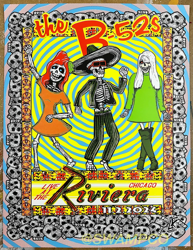 THE B-52'S RIVIERA CHICAGO LINDSEY KUHN DAY OF THE DEAD - Image 1 of 1