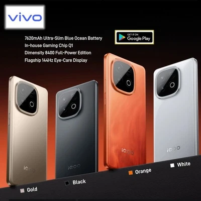Vivo iQOO Z10 Turbo Smartphone Android 15 Dimensity 8400 Octa Core GPS Touch ID - Image 1 of 4