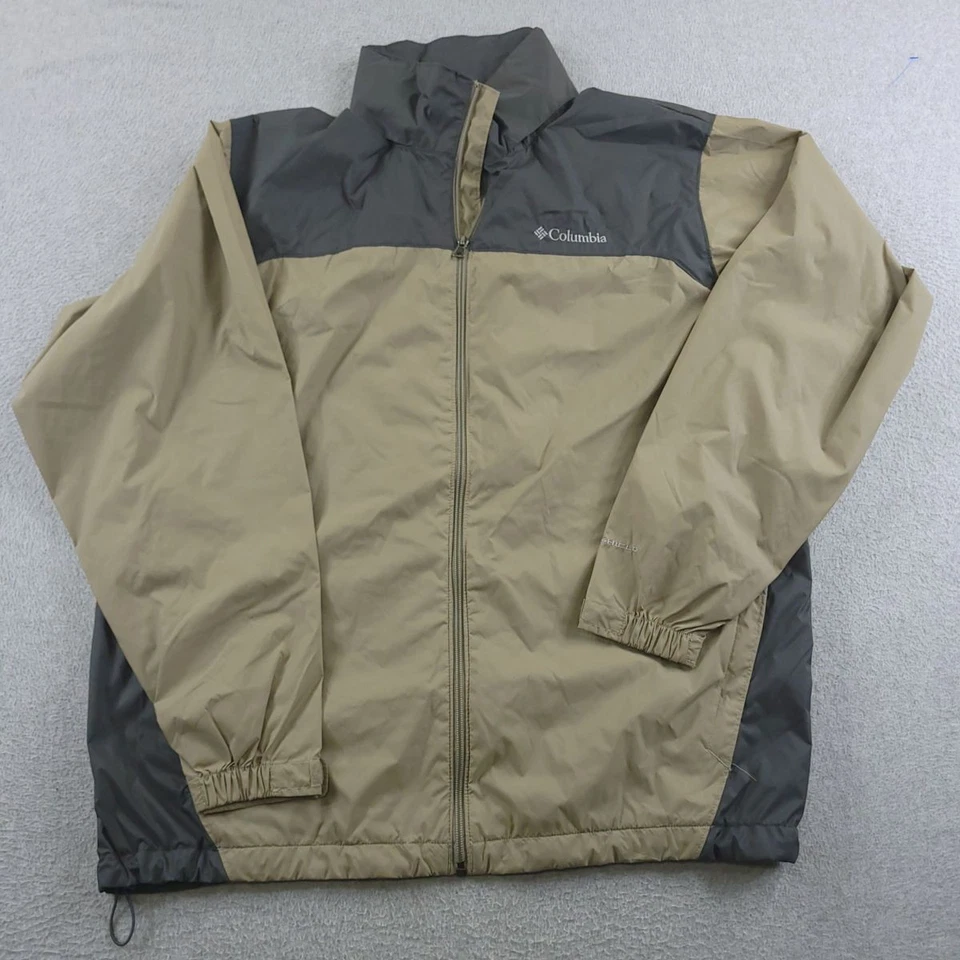 Chaqueta Columbia Glennaker Lake Para Hombre Grande Omni Escudo Embalable Nylon Con Capucha Foto 1 de 4