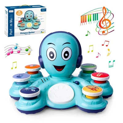 Baby Musical Toys Learning Toys for Toddlers, Octopus Music Toys, Preschooler... - Image 1 of 4